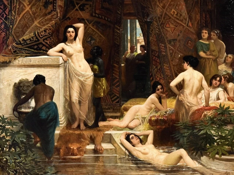 1821-Charles Soubre - Scena di harem